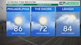 Isolated showers possible Sunday afternoon in Philadelphia, chance for severe weather on Memorial Day