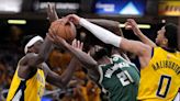 Haliburton breaks tie with 3-point play, Pacers beats Bucks 121-118 in OT to take 2-1 series lead