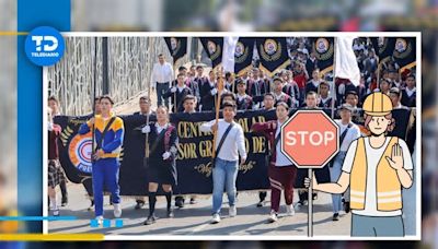 Ensayo de desfile del 5 de mayo en Puebla causa caos vial en Calzada Ignacio Zaragoza