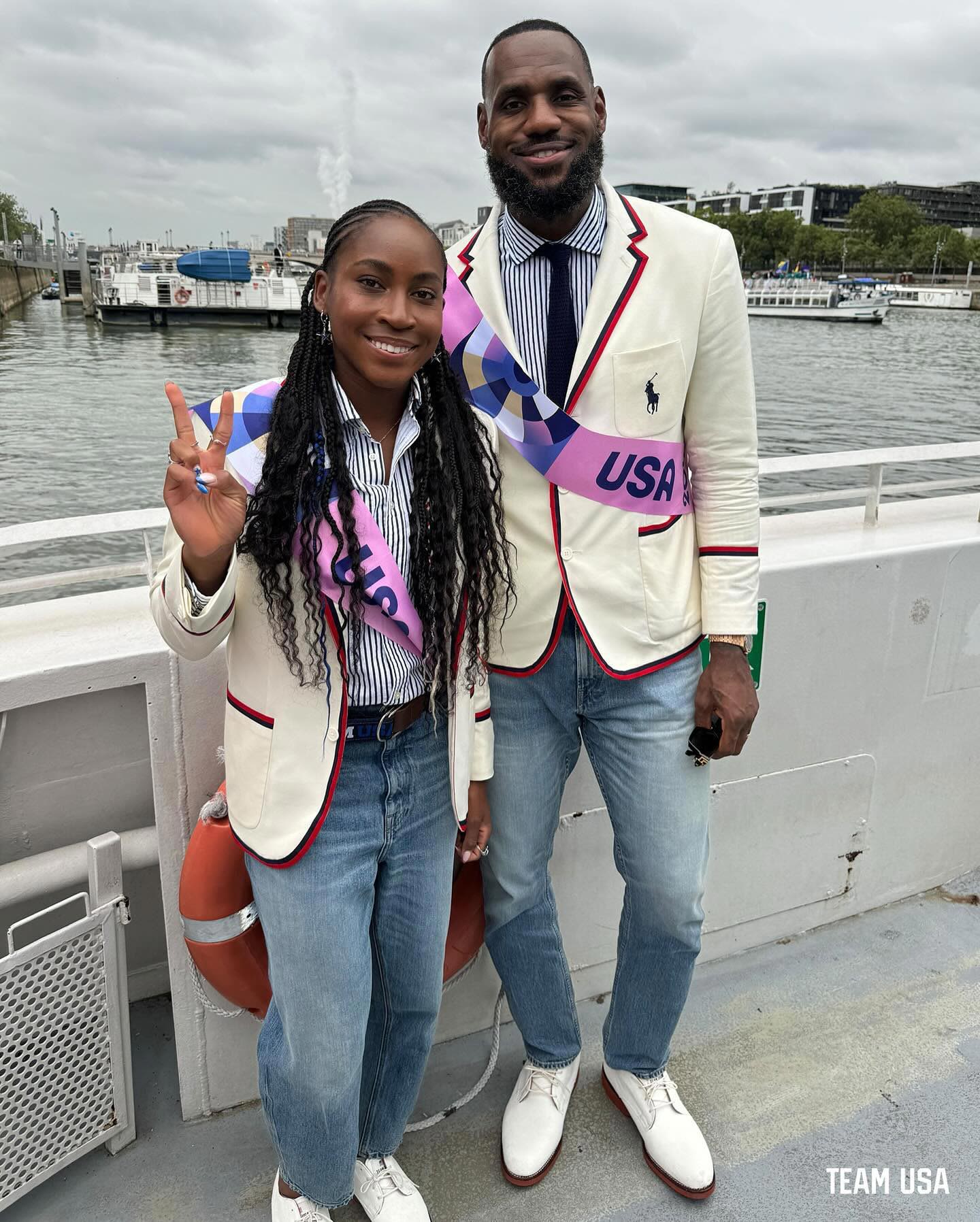 LeBron James and Coco Gauff Discuss Representing ‘Our Culture’ at Rain-Soaked 2024 Opening Ceremony