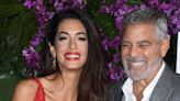 Amal Clooney Wears Glamorous Off-the-Shoulder Red Gown to Event With George