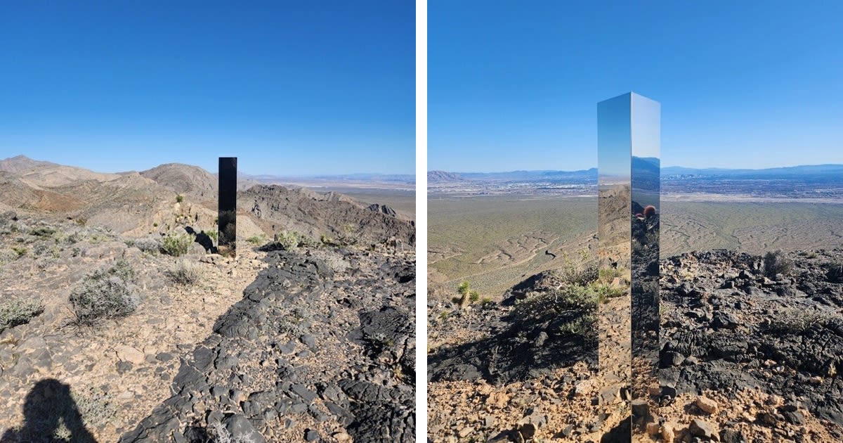 Mysterious Monolith Pops Up in Las Vegas Desert and No One Knows Who Put It There