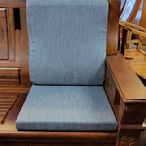 【南台灣傢俱】L型人體工學亞麻連身矽膠聚合棉坐墊椅墊(大型木製沙發用)市價$1500,回饋價$850