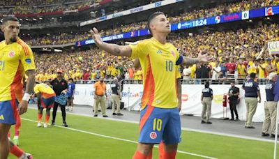 5-0: Colombia arrasa a Panamá con un James imperial y ya está en semis