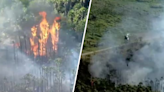 Incendio de maleza en el suroeste de Miami-Dade obligó a cerrar la Turnpike brevemente