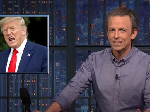 Seth Meyers Says Trump Won’t Pick Kristi Noem for VP After Puppy Execution: ‘Can’t Have Her Standing Right Next to an Old...