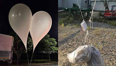 噁！北韓在150顆空飄氣球「內裝糞便」報復 南韓急發空襲警報
