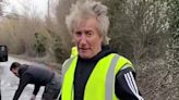 Watch Rod Stewart Take Matters Into His Own Hands and Fix Potholes to Protect His Ferrari
