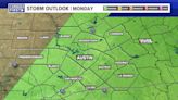 Strong storms possible Monday