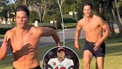 Tom Brady has still got it ‘24 years later’ in shirtless running video