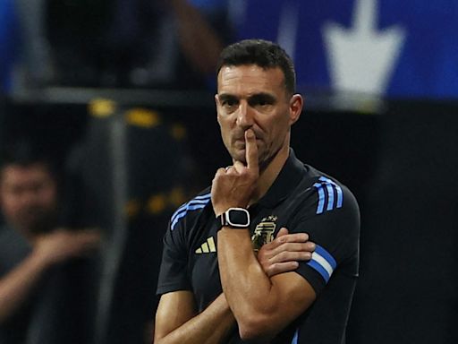 Argentina's Scaloni unhappy with pitch after win over Canada in Copa opener