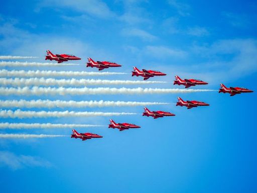 Southport Air Show 2024 flying times for Saturday including Red Arrows