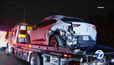 Waymo vehicle involved in crash on 10 Freeway in West Los Angeles