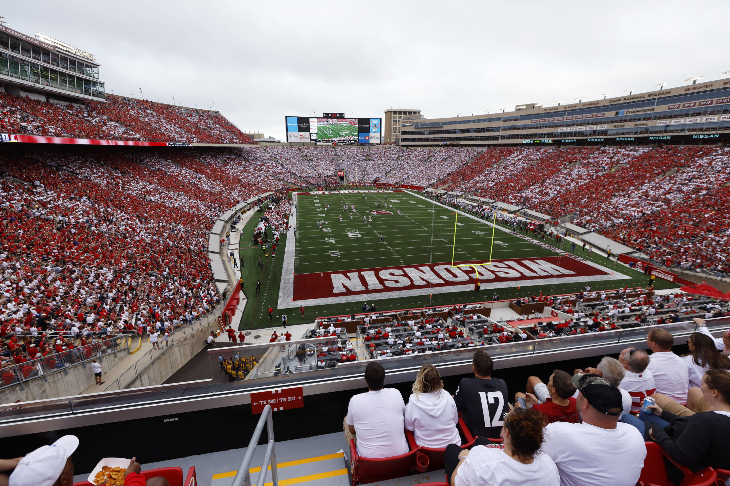 Wisconsin Badgers’ Camp Randall Stadium updated seating capacity