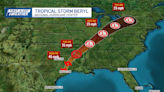 Beryl now a Tropical Storm: Heavy rain, surge, damaging wind and power outages continue in Texas