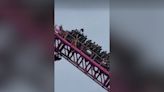 Watch: Riders trapped on one of world’s tallest rollercoasters after scarf gets stuck in wheel