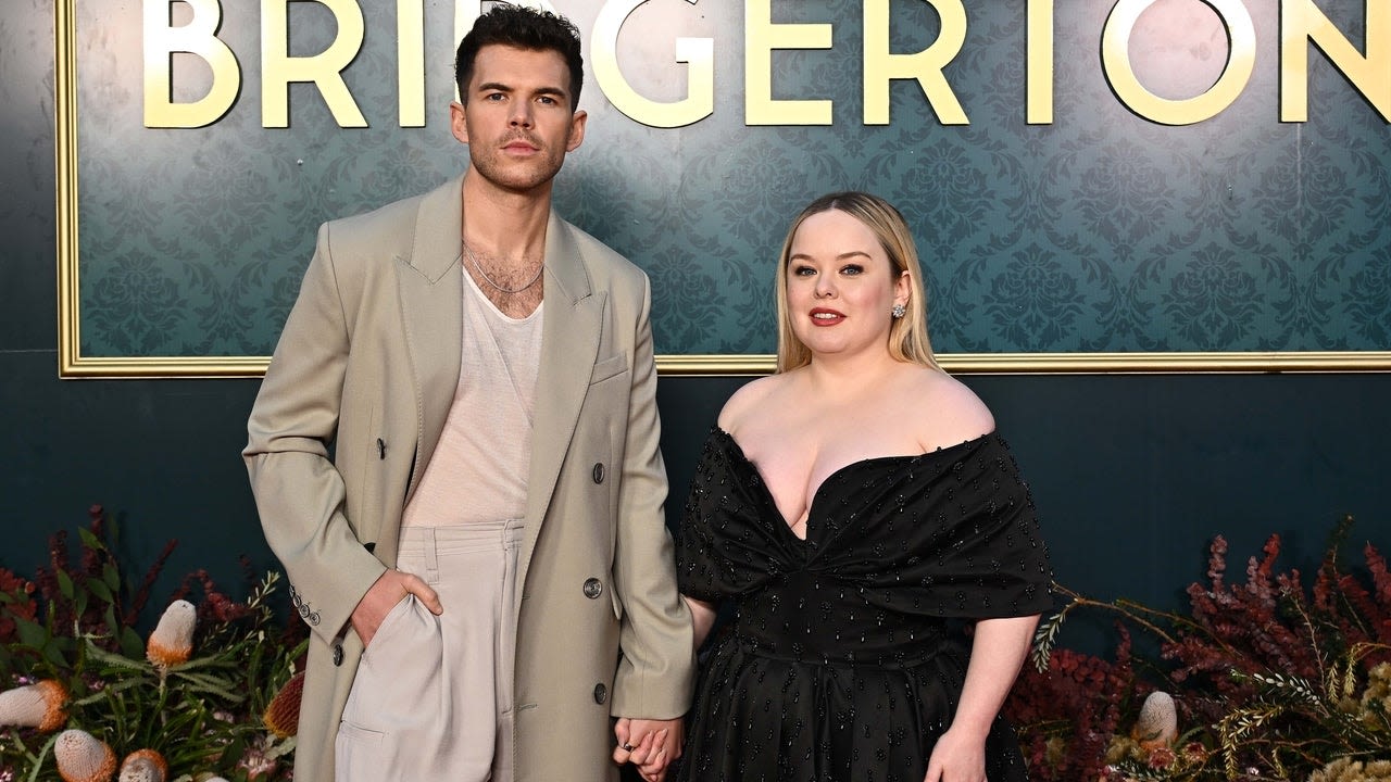 'Bridgerton' Co-Stars Nicola Coughlan and Luke Newton Hold Hands on Red Carpet While Promoting Season 3