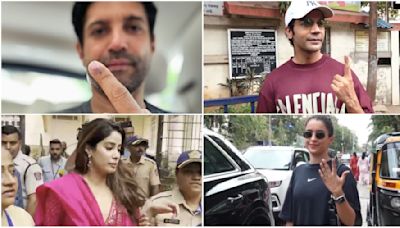 Lok Sabha Elections 2024: Farhan Akhtar, Janhvi Kapoor & Other Celebs Cast Votes - VIRAL PICS & VIDEOS