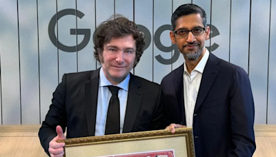 Javier Milei se reunió con el CEO de Google: hablaron de innovación e inversiones