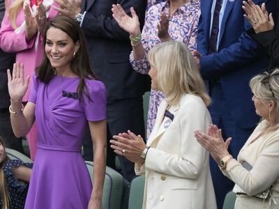Kate Middleton, Princess of Wales, receives standing ovation at Wimbledon
