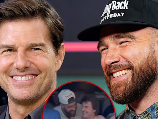 Tom Cruise Buddies Up with Travis Kelce at Taylor Swift's London Show