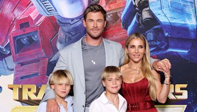 Chris Hemsworth's look-alike twin sons look so grown up during rare moment in the spotlight — photos