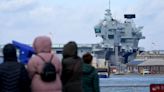 Aircraft carrier’s departure for major Nato exercise postponed at last moment