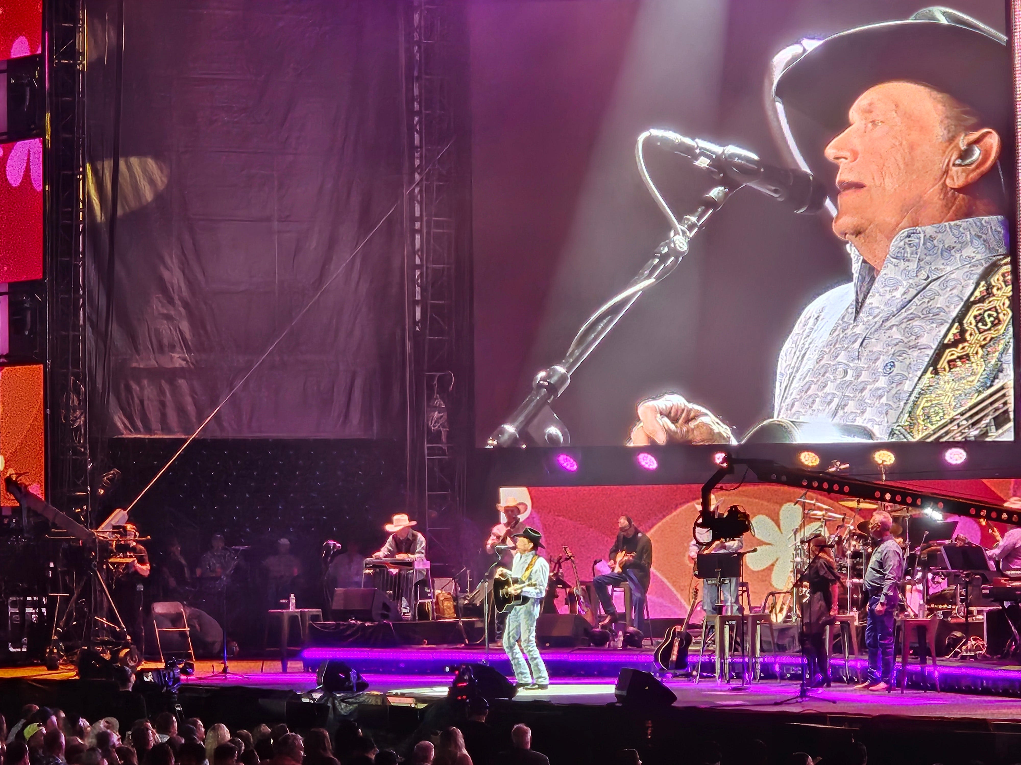 George Strait plays for 47,000 at Ford Field, salutes officers in wake of Trump shooting