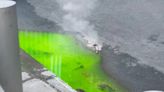 Mystery fluorescent green liquid seen leaking onto Manhattan street