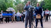 Raleigh police officers rally outside city hall to push for pay increases