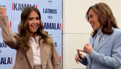 $300 Million Star Jessica Alba Endorses Kamala Harris For 'Opportunity Economy,' Internet Asks 'Can She Relate?'