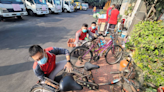 臺中市后里區清潔隊修復廢棄腳踏車 贈予弱勢家庭孩童