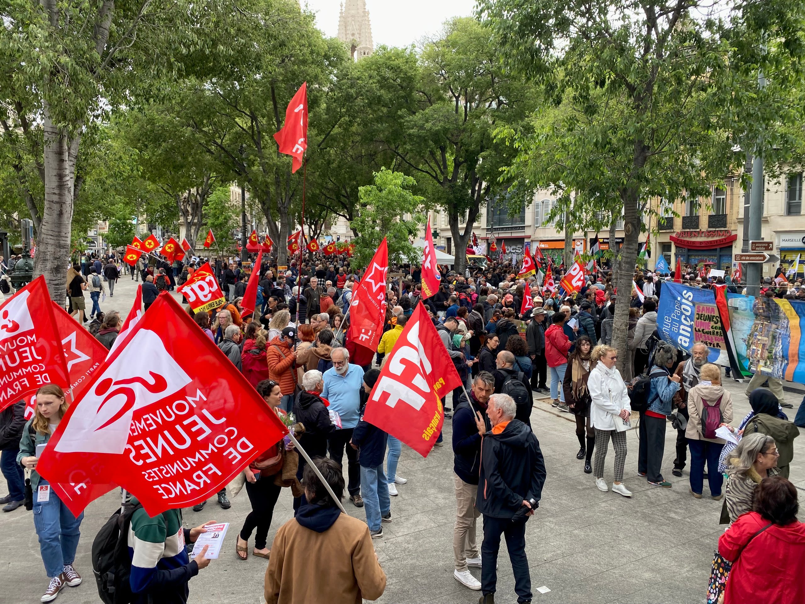 In France, unions march on May Day, championing workers’ rights