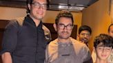 Proud dad Aamir Khan poses with both his sons Junaid Khan and Azad Khan. Watch