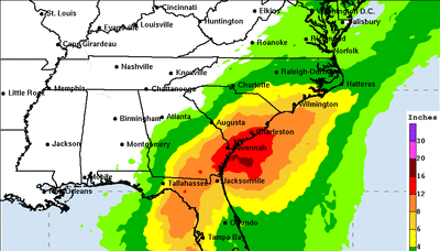 Tropical storm update: Some South Carolina areas could get 12-16 inches of rain