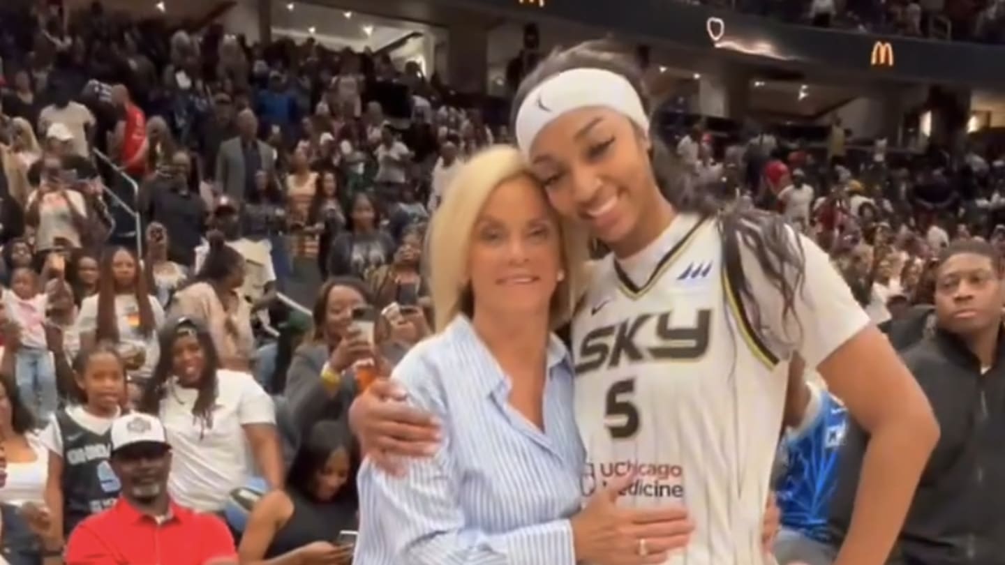 Angel Reese, Kim Mulkey Shared Sweet Moment on Court After Sky's Win Over Mystics