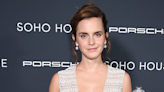 Emma Watson’s knit dress is oh so subtly see-through
