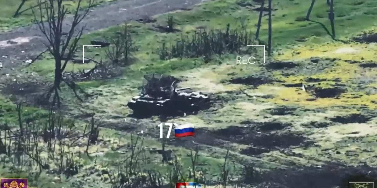 Ukraine highlights Russia's 'line of hell.' Claim of dozens of tanks and military vehicles destroyed on one sector of the Donetsk front.