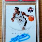 可愛 KAWHI LEONARD 2012-13 PAST & PRESENT 卡面 新人簽 PSA 10級