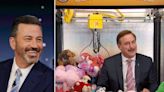 Even Jimmy Kimmel doesn't know why Mike Lindell agreed to sit in a giant claw machine on his show last night