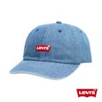 Levis 男女同款 可調式排釦丹寧棒球帽 經典Logo 刺繡布章
