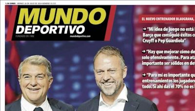 Hansi Flick y los JJ.OO., protagonizan las portadas deportivas de hoy