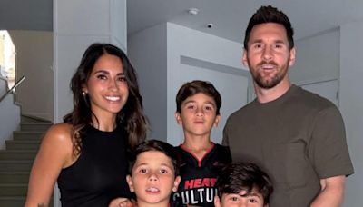 Lionel Messi mostró la intimidad de su familia en su casa antes de ir al partido de la NBA y revolucionó las redes