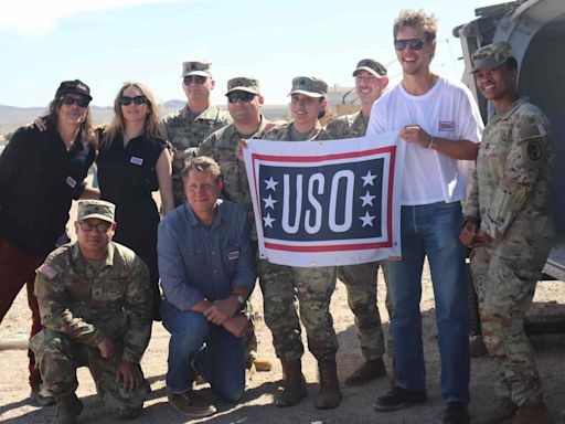 Inside “Bikeriders” Stars Austin Butler, Norman Reedus and Jodie Comer’s USO Army Base Trip