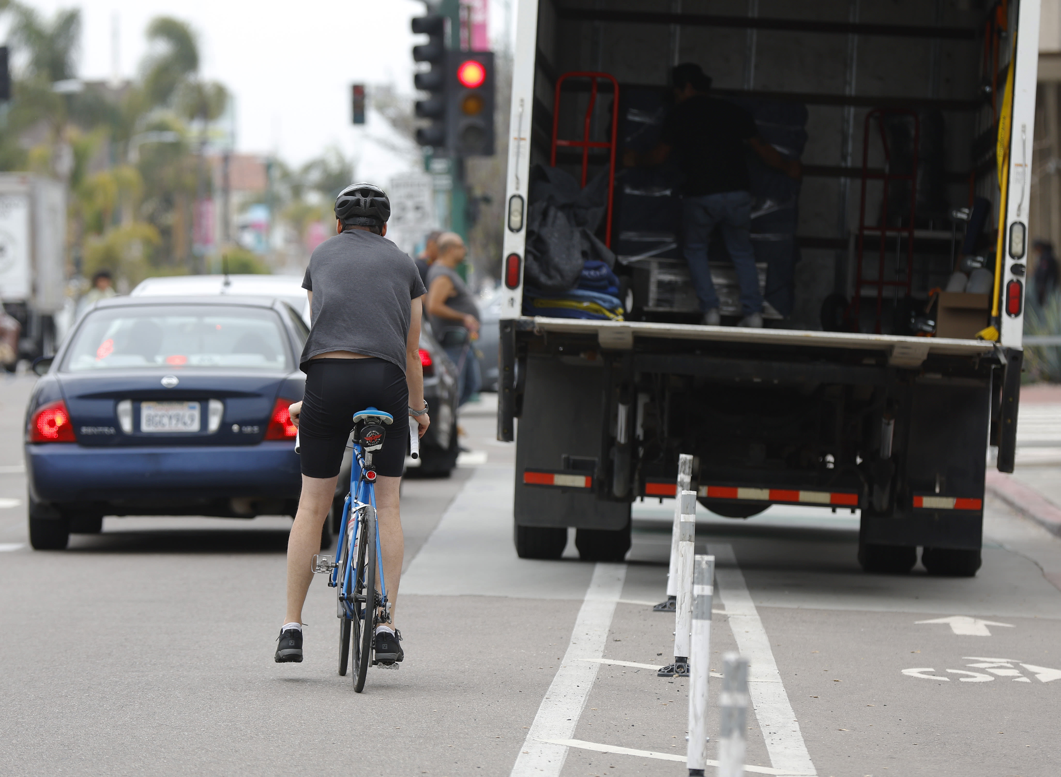 A new law makes it easier to crack down on bike-lane scofflaws. To the man behind it, it's a no-brainer for San Diego.