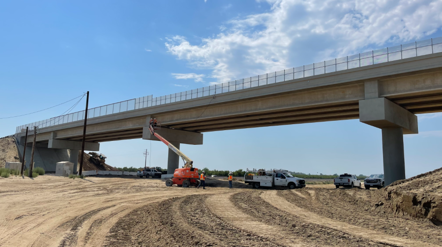 Over 740 feet of new bridges for High-Speed Rail finished in Fresno County