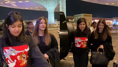 'Be Careful': Aaradhya Bachchan Cautions Paps As They Chase Her & Aishwarya Rai At Mumbai Airport (VIDEO)