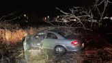 Car in Wisconsin ends up in marshy area, police remind drivers to pay attention while driving