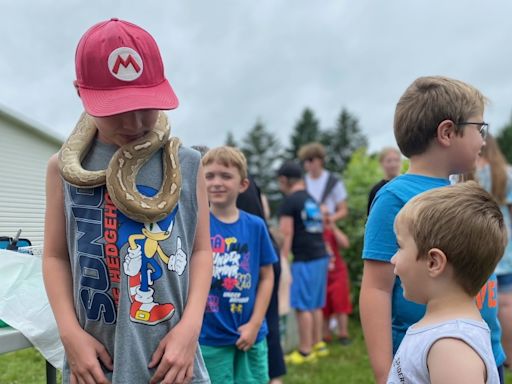 Travel To You Zoo draws a crowd Friday afternoon in Salisbury, N.B.