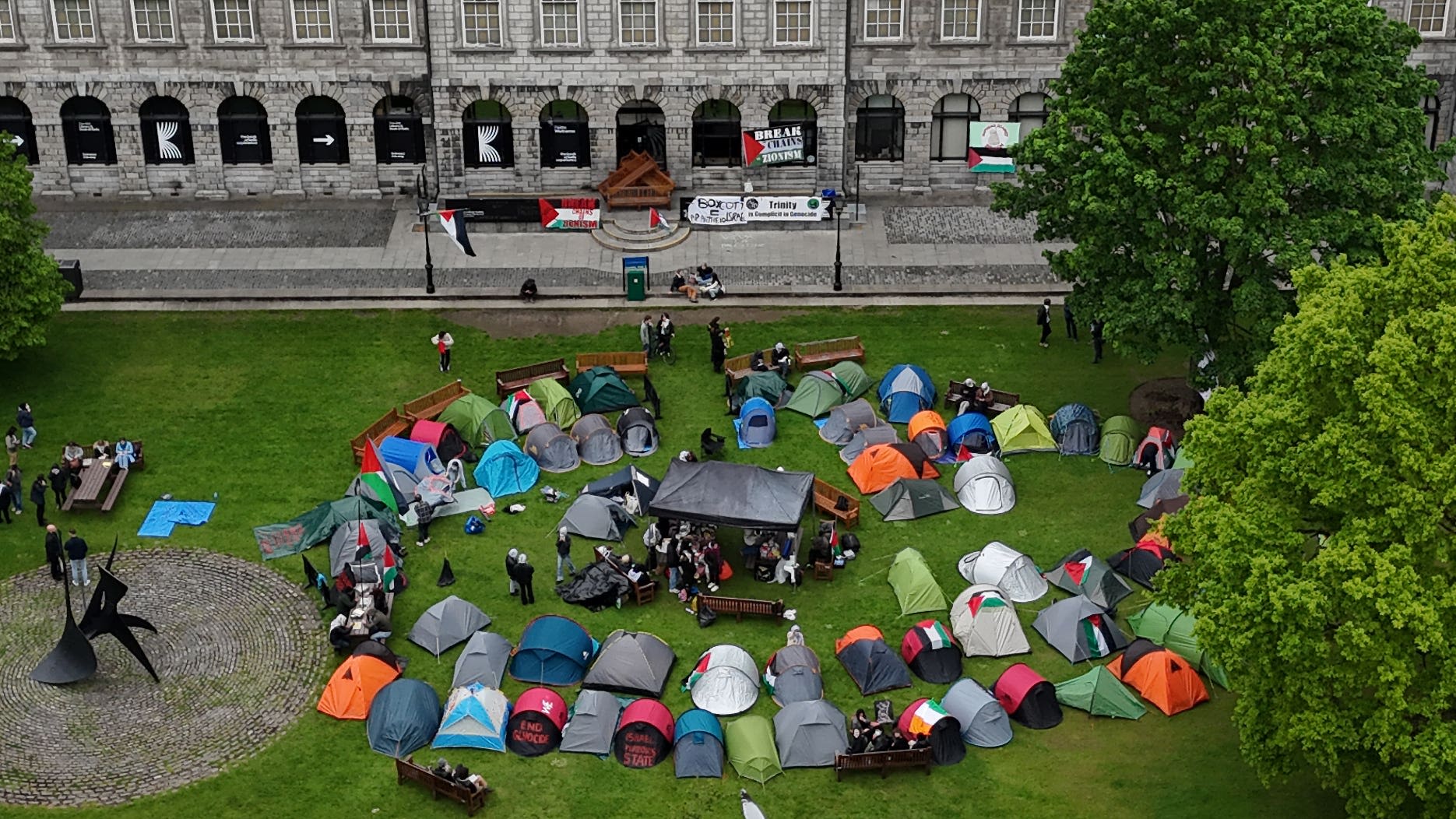 Trinity announces steps after talks with pro-Palestinian encampment protesters